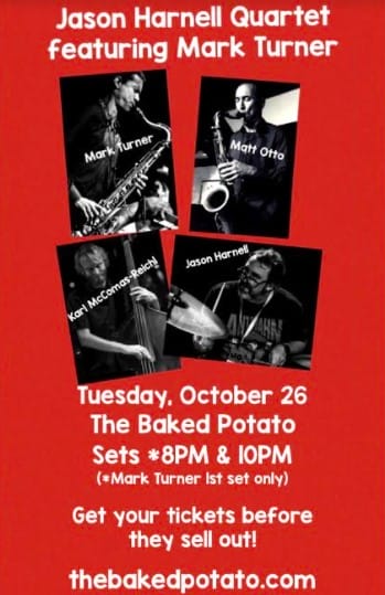 JASON HARNELL QUARTET - Tuesday, October 26, 2021