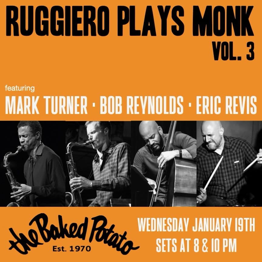 RUGGEIRO plays MONK - Wednesday, January 19, 2022