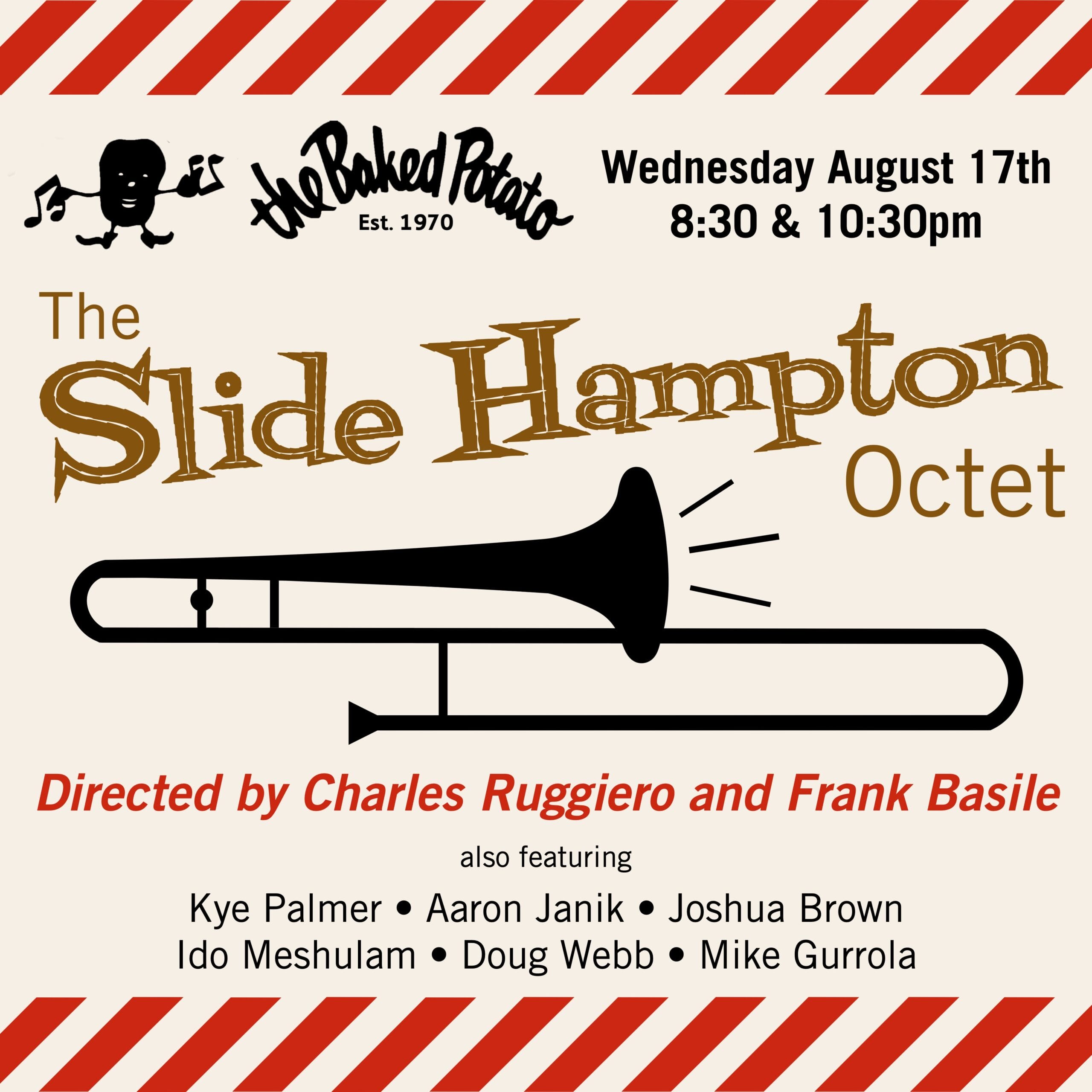The SLIDE HAMPTON Octet! - Wednesday, August 17, 2022