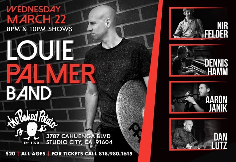 LOUIE PALMER BAND - Wednesday, March 22, 2023