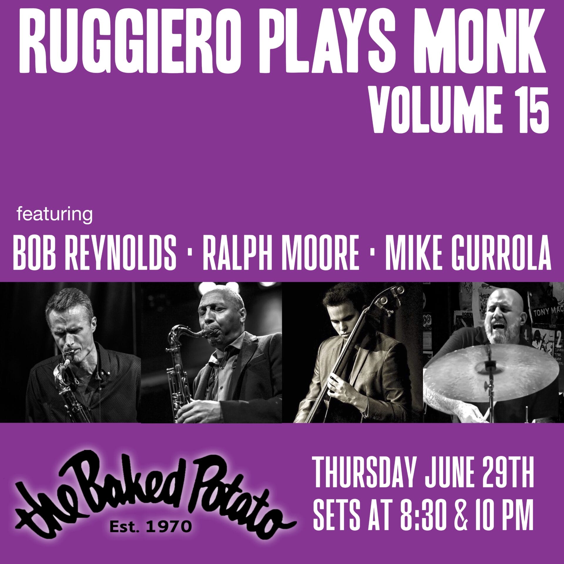 RUGGEIRO plays MONK - Thursday, June 29, 2023