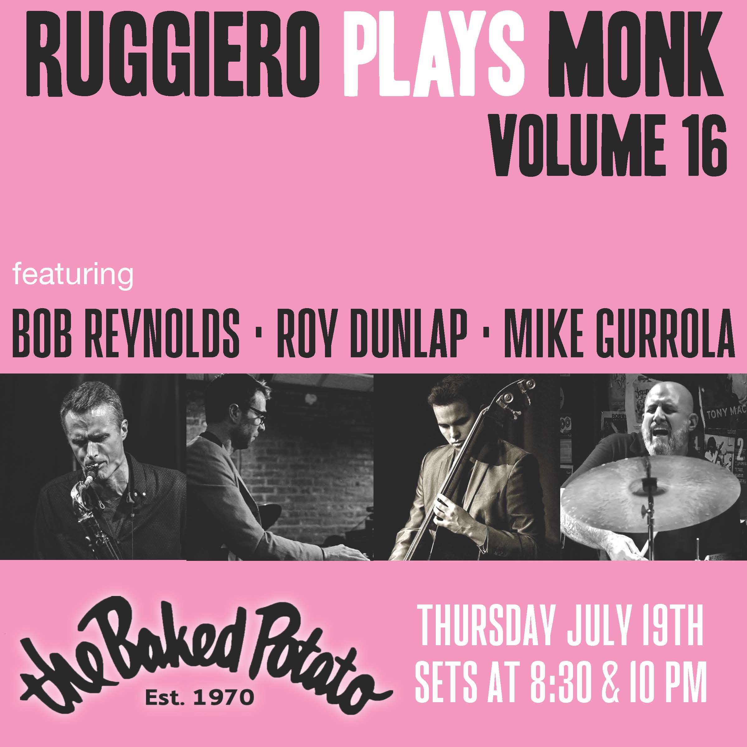 RUGGEIRO plays MONK - Wednesday, July 19, 2023