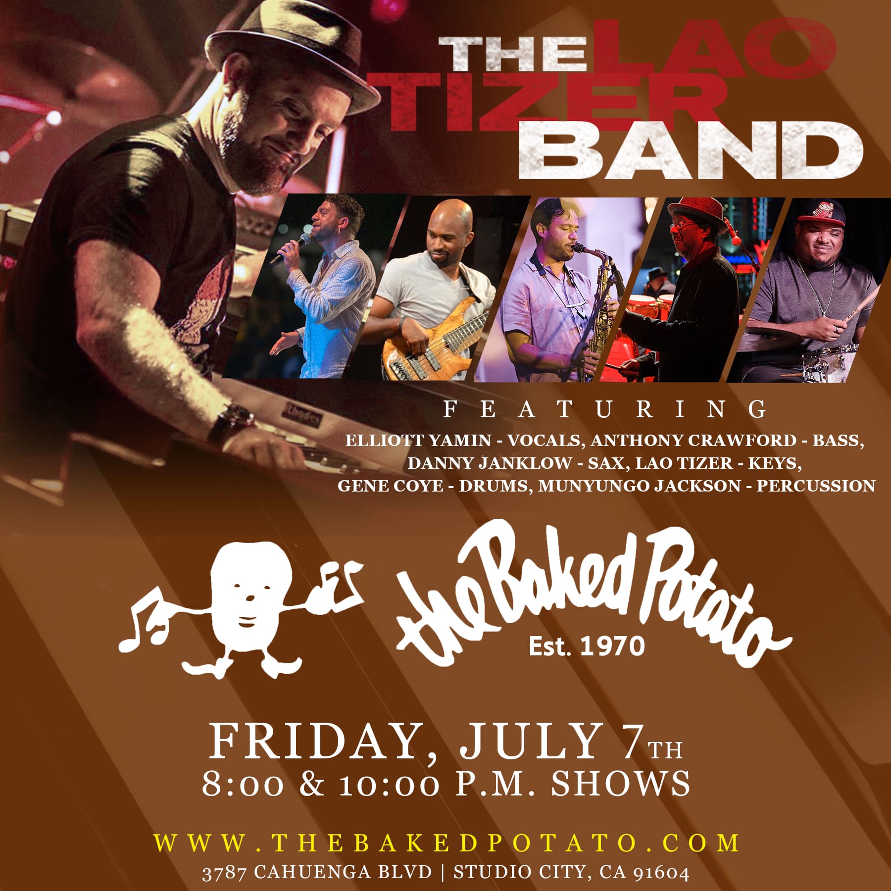 The LAO TIZER Band - Friday, July 7, 2023