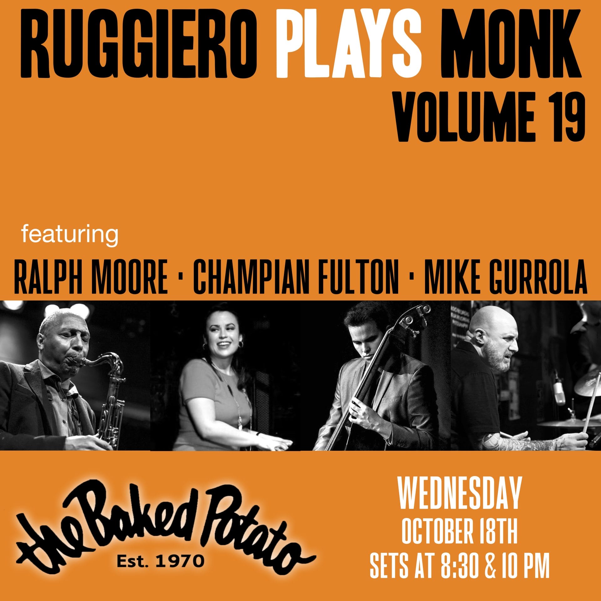 RUGGEIRO plays MONK - Wednesday, October 18, 2023