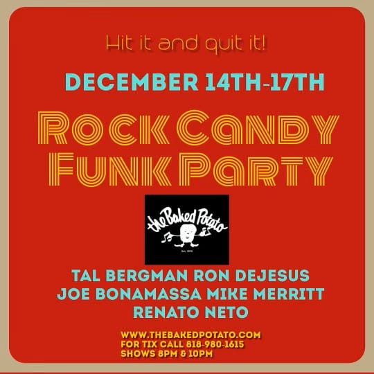 ROCK CANDY FUNK PARTY - Thursday, December 14, 2023