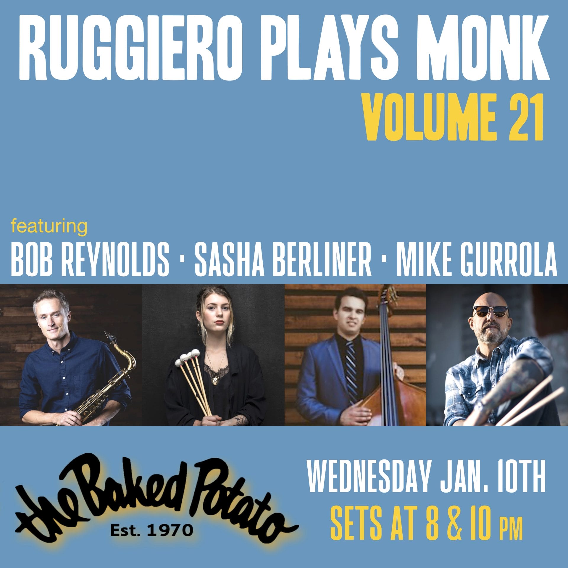 RUGGIERO plays MONK - Wednesday, January 10, 2024