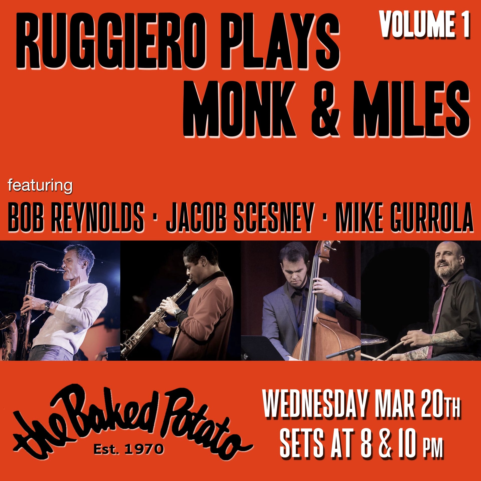 RUGGEIRO plays MONK & MILES - Wednesday, March 20, 2024