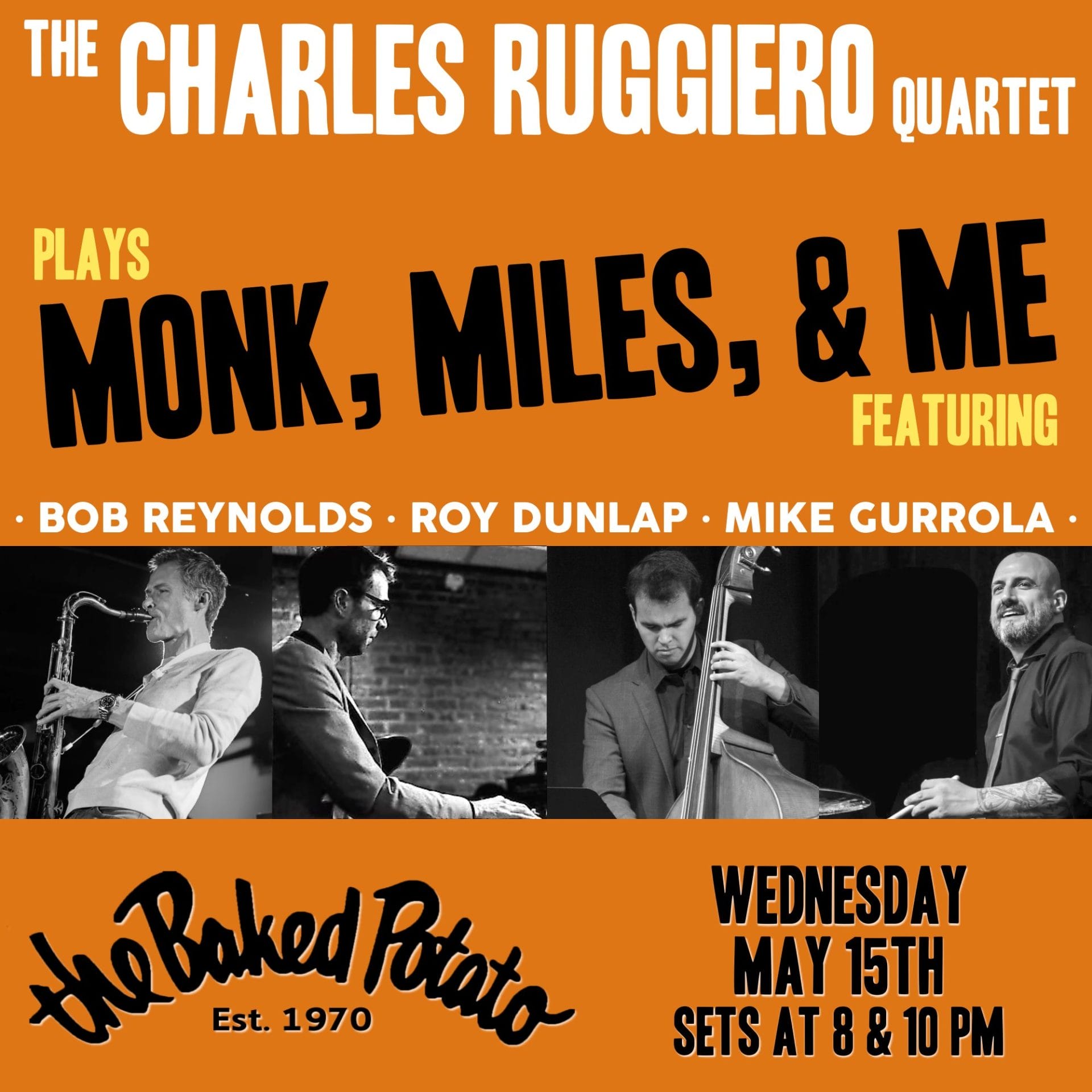 RUGGEIRO plays MONK & MILES- Wednesday, May 15, 2024