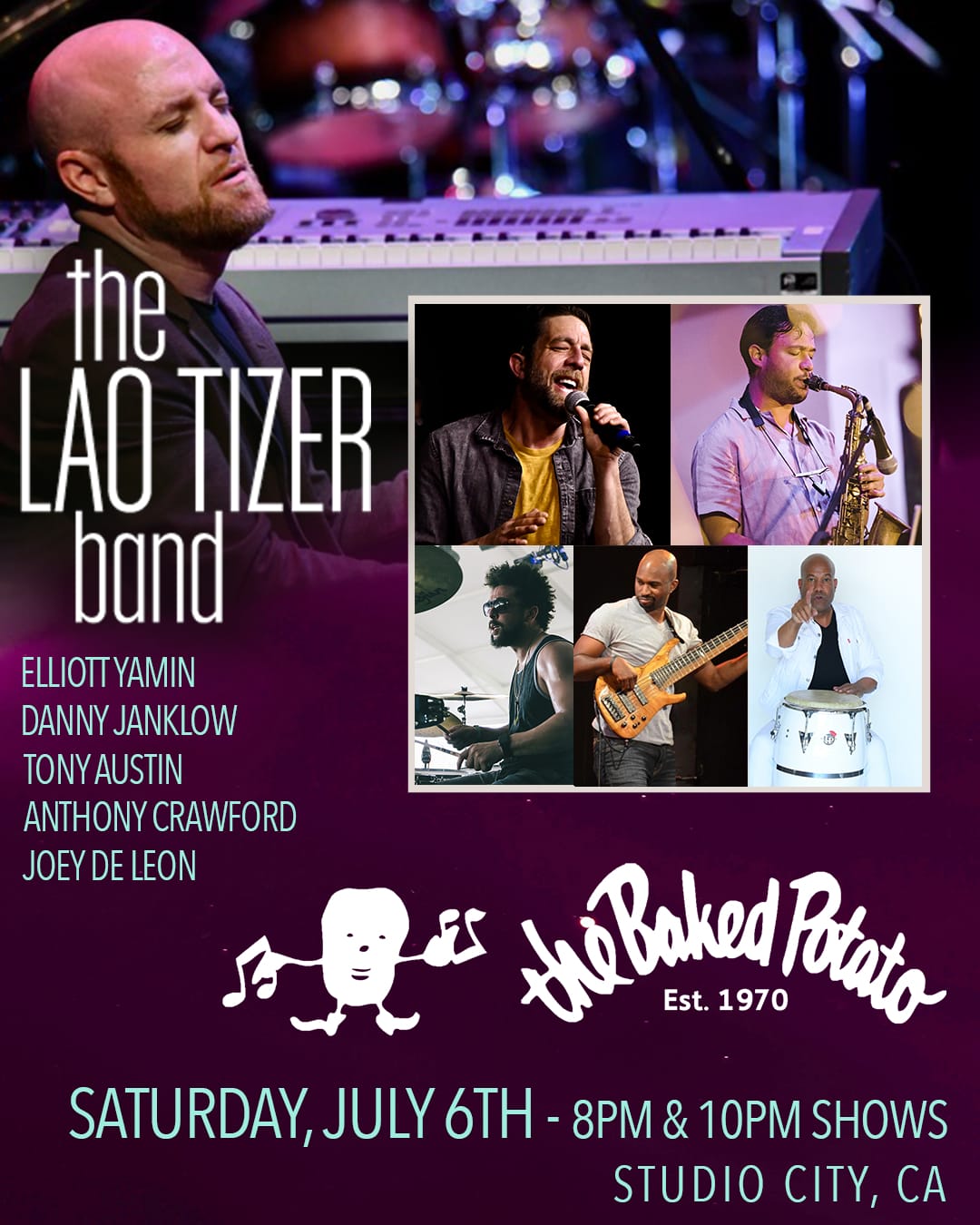 The LAO TIZER Band - Saturday, July 6, 2024