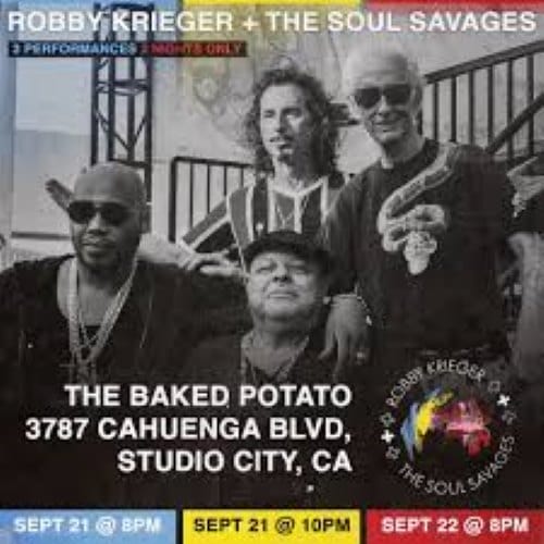 ROBBY KRIEGER and The SOUL SAVAGES - Sunday, September 22, 2024