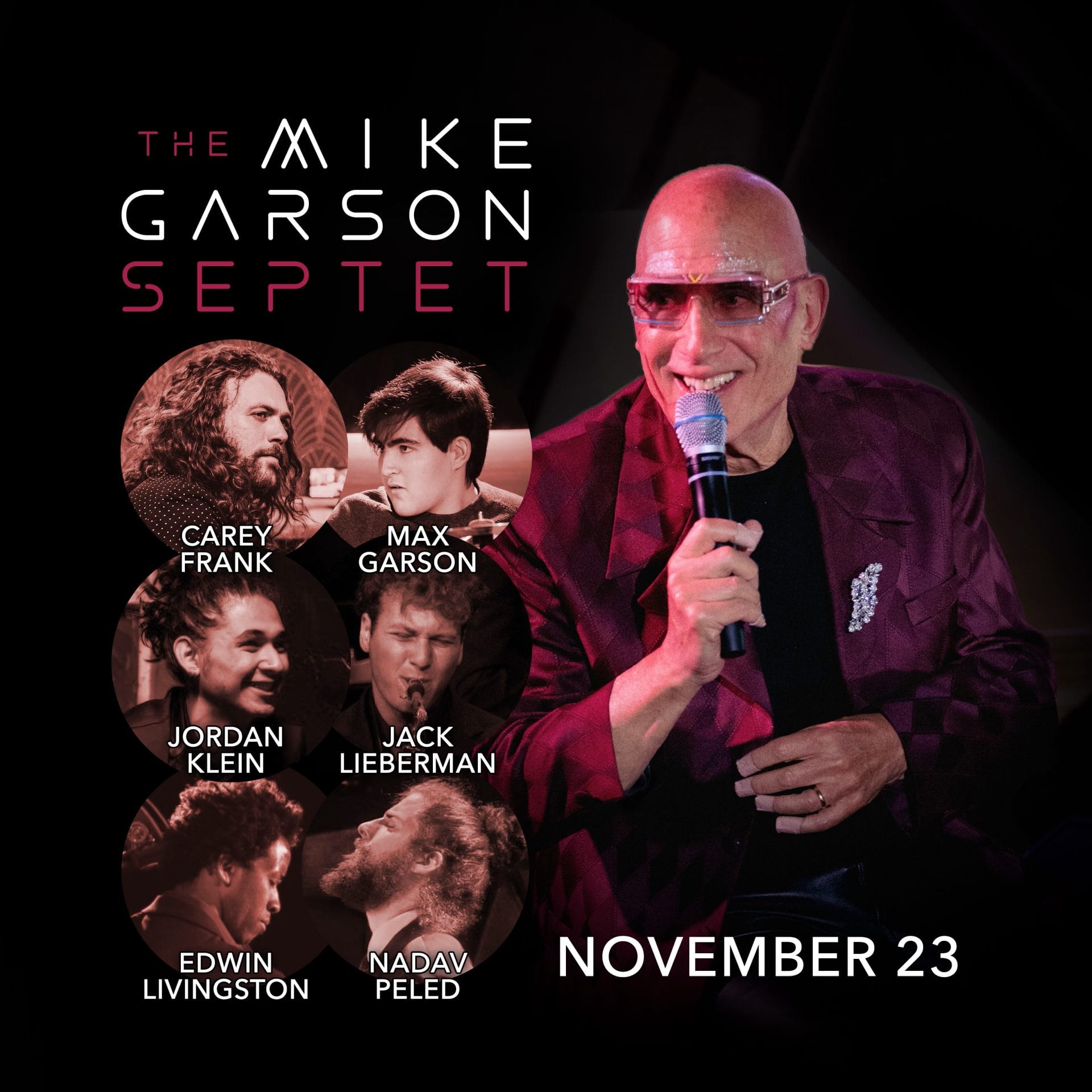 The MIKE GARSON SEPTET - Saturday, November 23, 2024