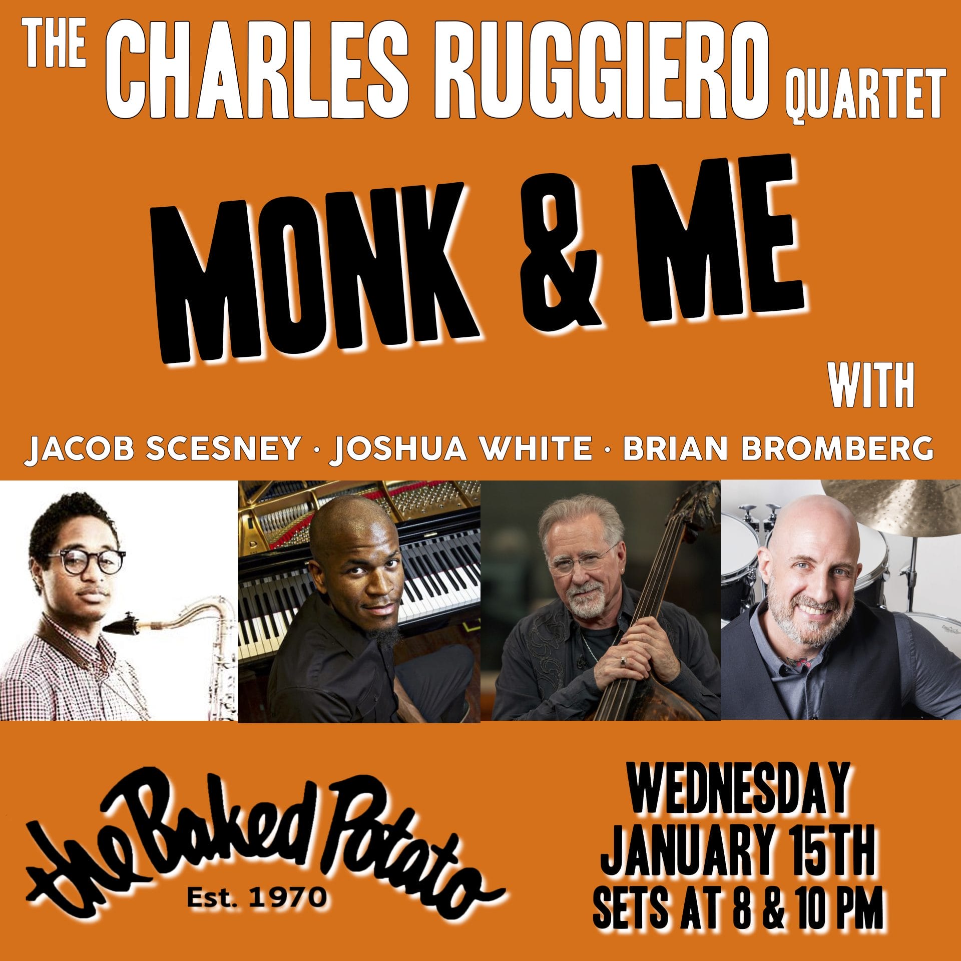 Charles RUGGIERO Quartet - Wednesday, January 15, 2025