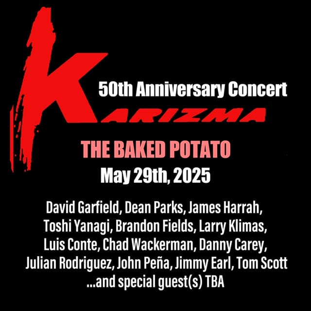 KARIZMA – Thursday, May 29, 2025 | The Baked Potato