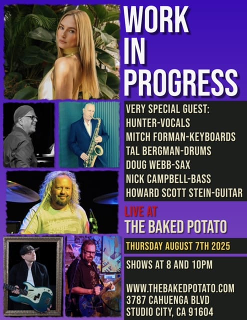 WORK in PROGRESS - Thursday, August 7, 2025