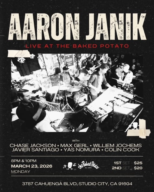AARON JANIK GROUP - Monday, March 23, 2026