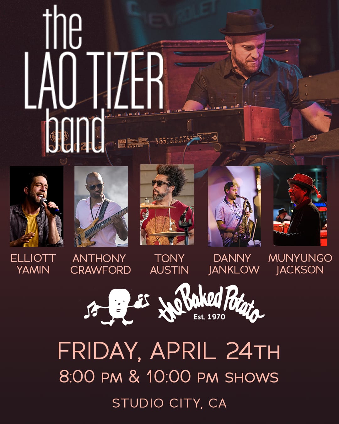 The LAO TIZER Band - Friday, April 24, 2026