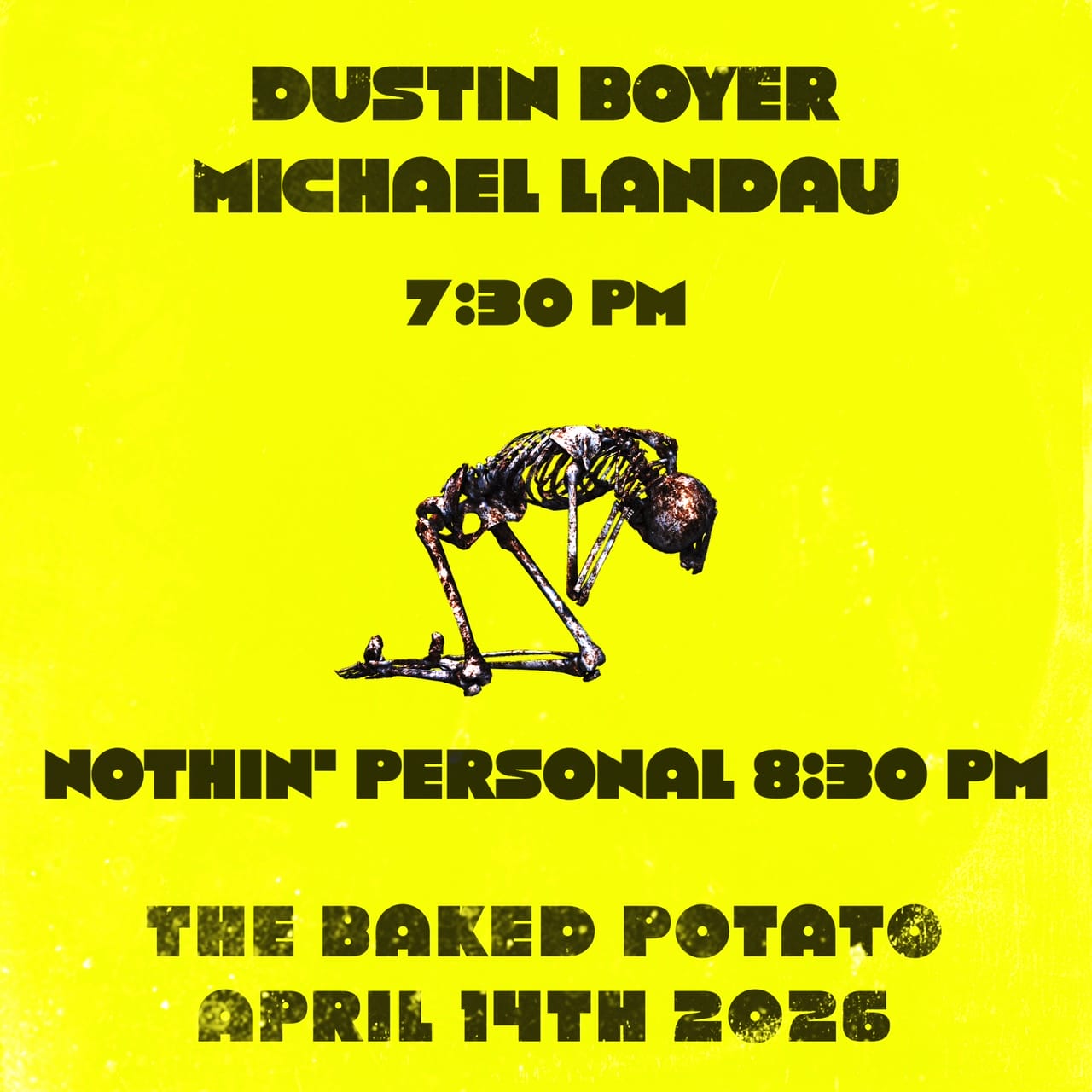 4 BAND SHOWCASE - Tuesday, April 14, 2026